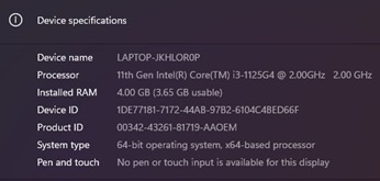 Reference PC Specs